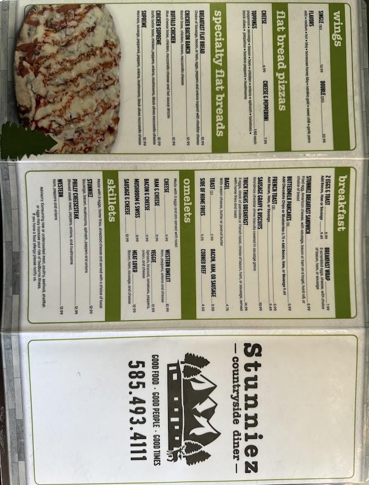 Stunniez Countryside Diner Menu image 4